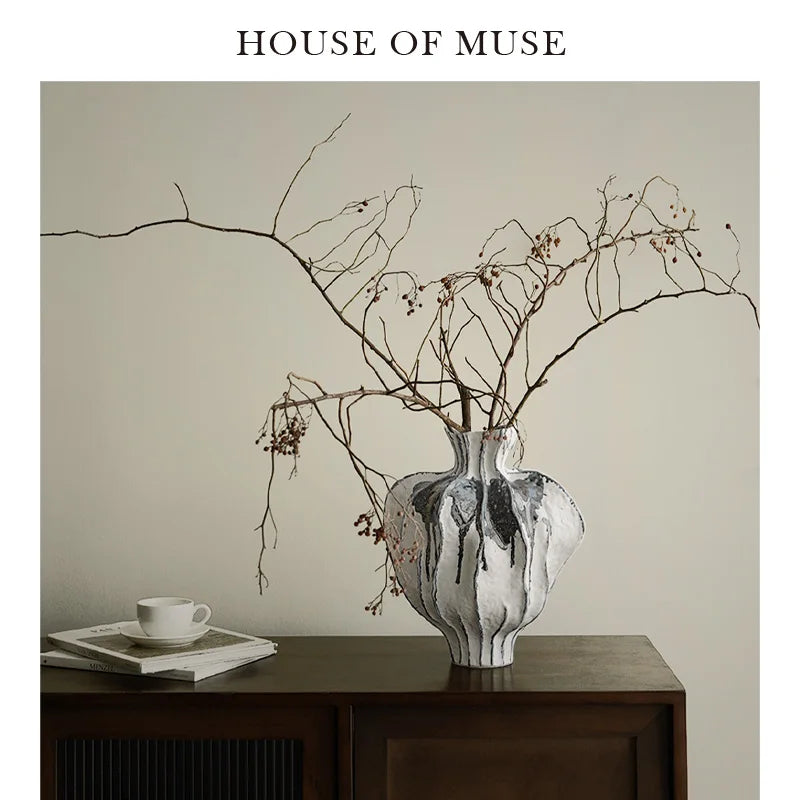 Handgefertigte Keramikvase mit Farbverlauf - Apoletta