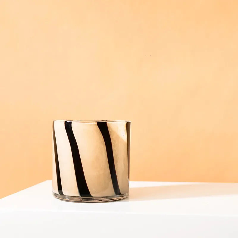 Antiker Glas-Kerzenhalter & Vase (Schwarz/Teefarben) - Apoletta