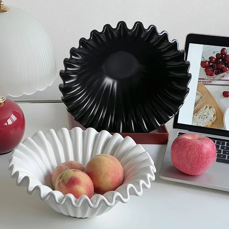 Modernes Keramik-Ablagefach mit Wellendesign - Apoletta