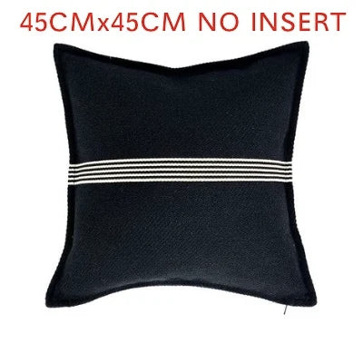 Luxuriöser Kissenbezug (Dicke Textur) mit geometrischer Stickerei - Apoletta