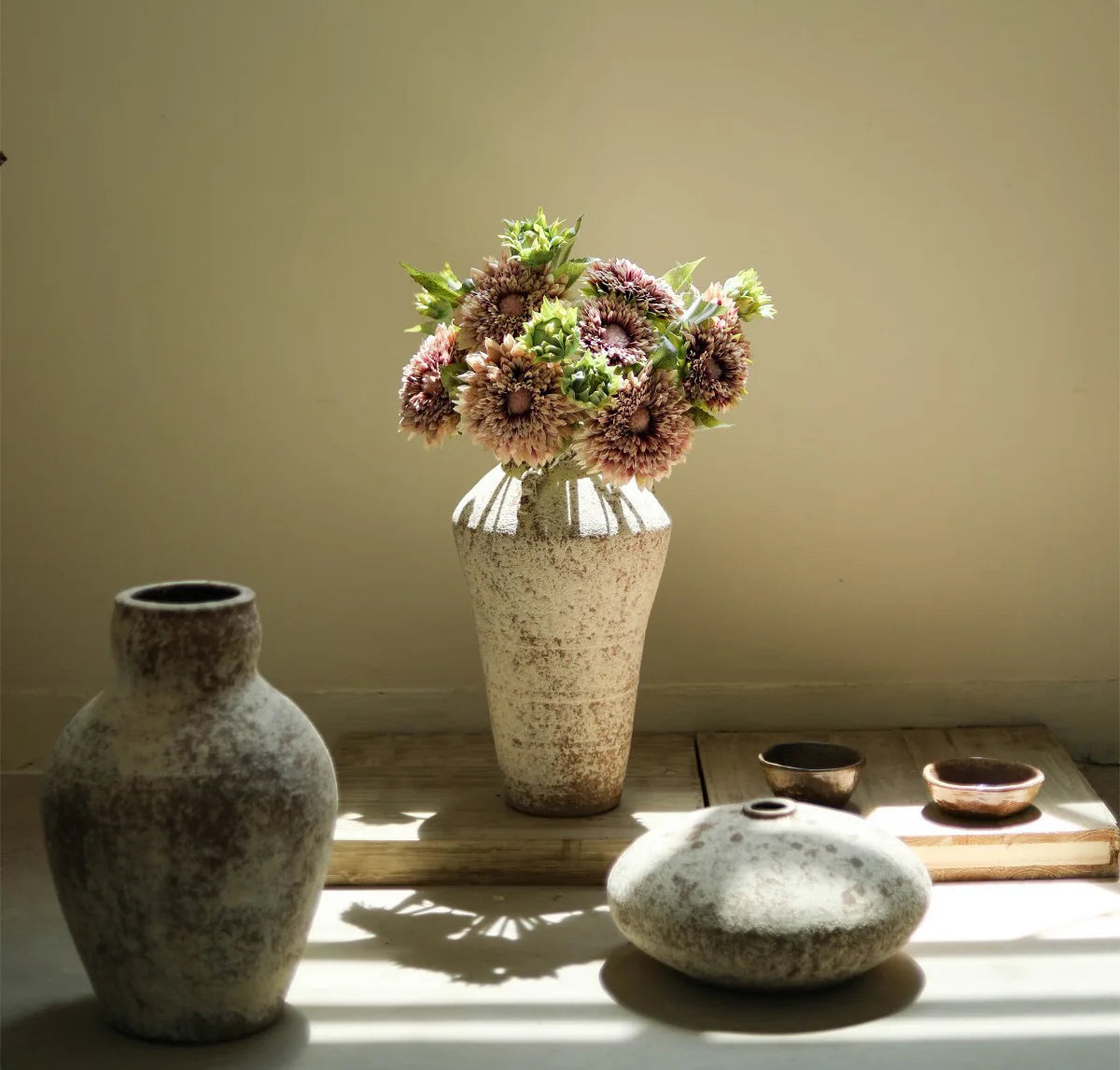 Retro Keramikvase im Wabi-Sabi Stil - Apoletta