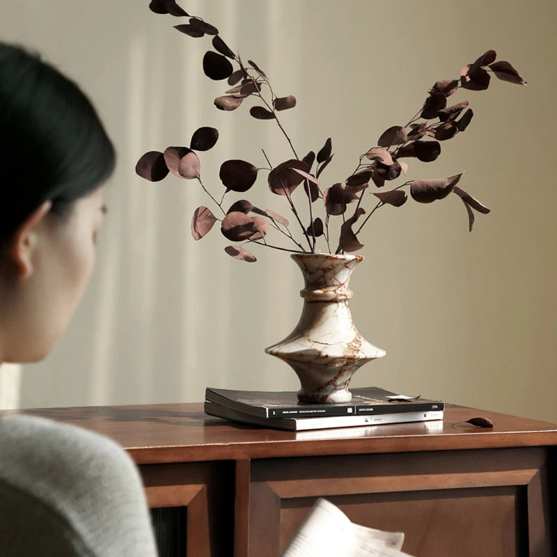 Italienische Calacatta-Marmorvase für die Heimdekoration - Apoletta