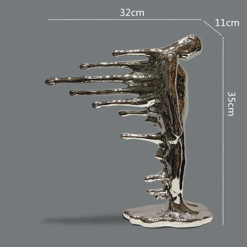 Abstrakte Figur-Skulptur aus Harz - Apoletta