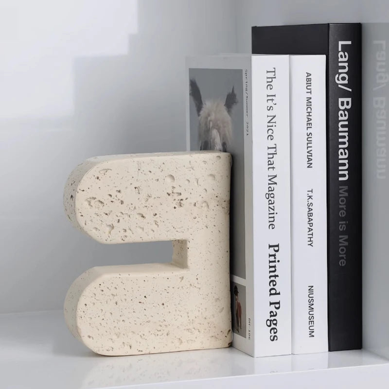 Retro Buchstützen in Höhlenstein-Optik - Apoletta