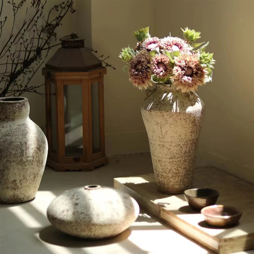 Retro Keramikvase im Wabi-Sabi Stil - Apoletta