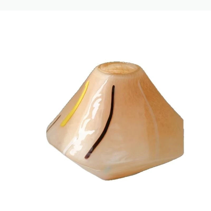 Geometrische Glasvase für Hydrokultur & Deko