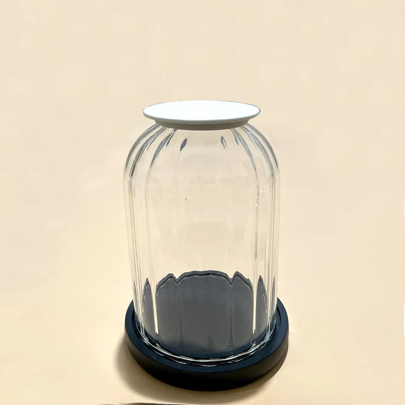 Designer-Kerzenhalter mit Glasabdeckung - Apoletta