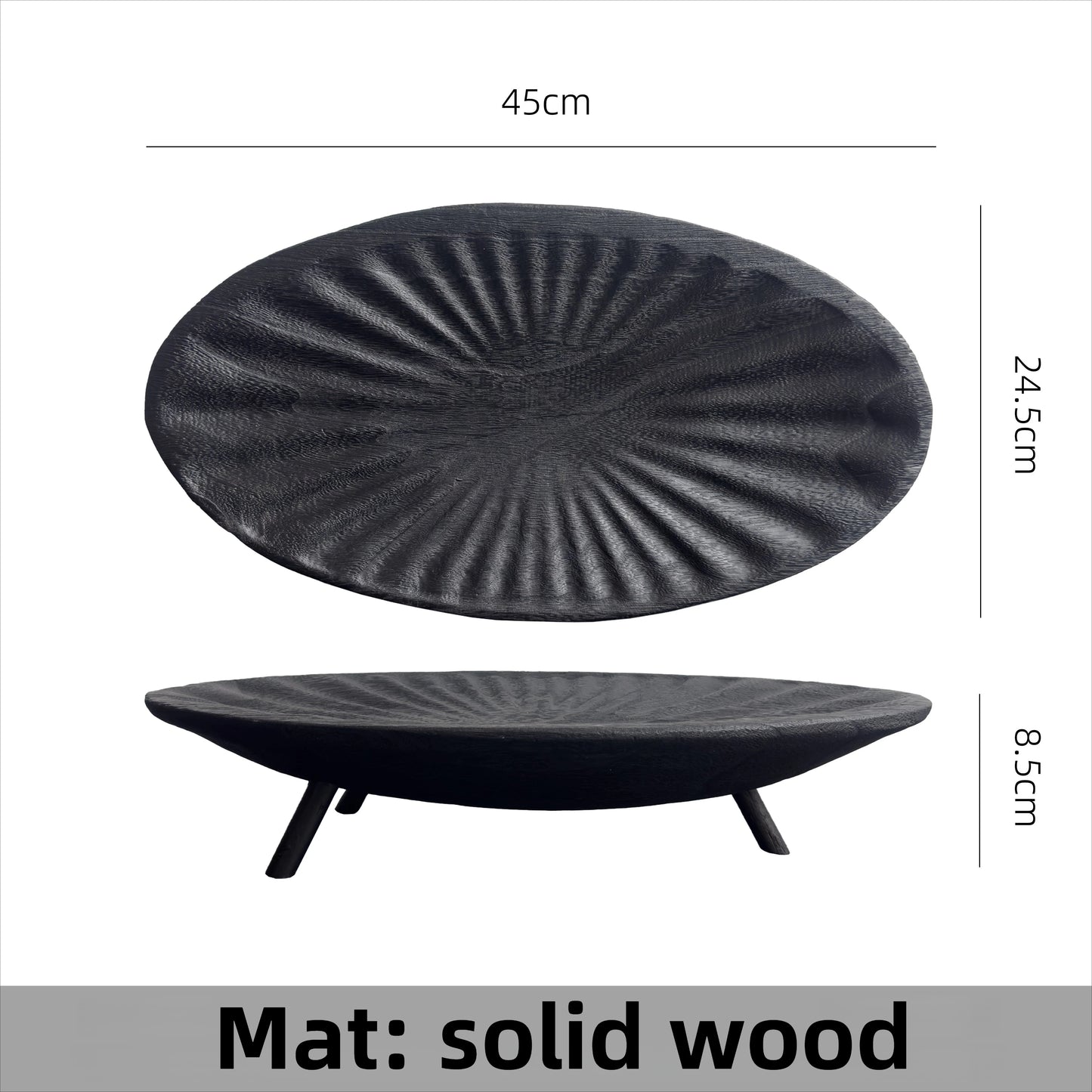 Retro Holztablett für Deko & Snacks - Apoletta