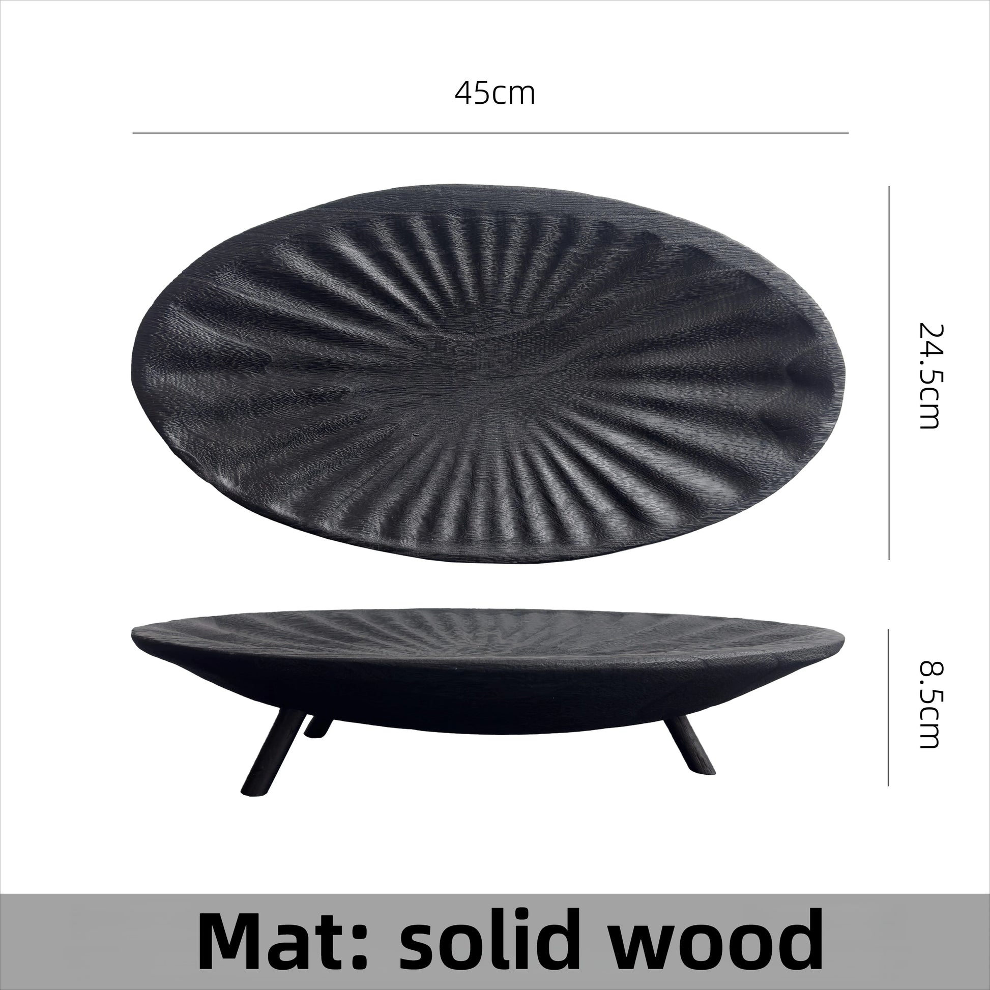 Retro Holztablett für Deko & Snacks - Apoletta