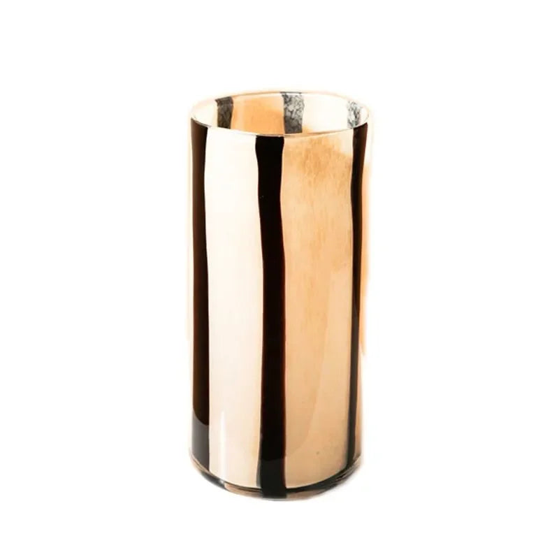 Antiker Glas-Kerzenhalter & Vase (Schwarz/Teefarben) - Apoletta