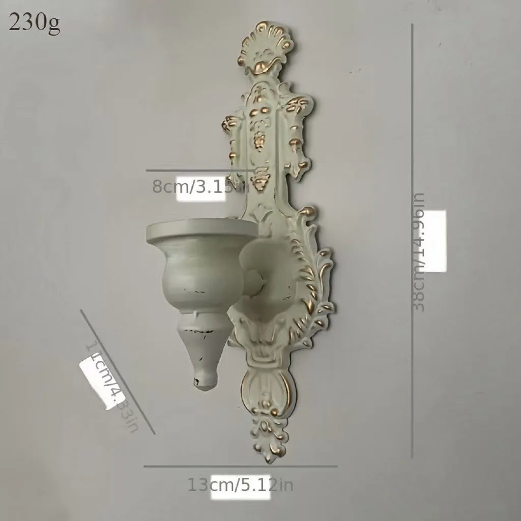 2er Set Nordische Wand-Kerzenhalter aus Gusseisen - Apoletta