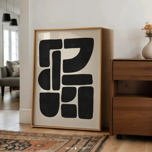 Minimalistische Linien-Kunst für die Wand