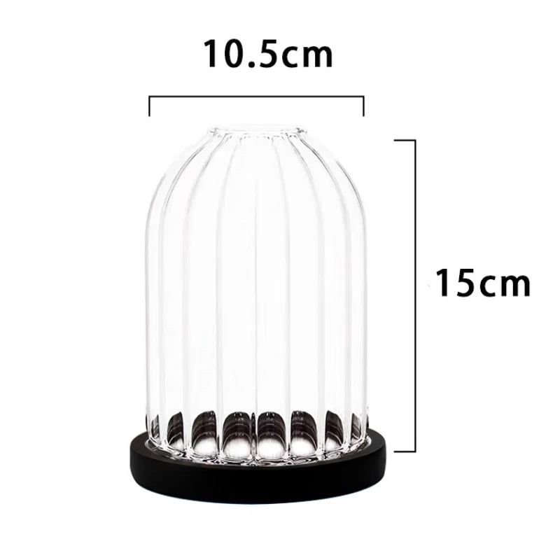 Designer-Kerzenhalter mit Glasabdeckung - Apoletta