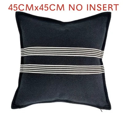 Luxuriöser Kissenbezug (Dicke Textur) mit geometrischer Stickerei - Apoletta