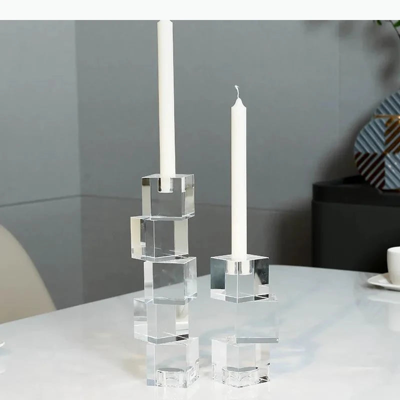 Geometrischer Kerzenständer (Quadratisch) – Modernes Dekor