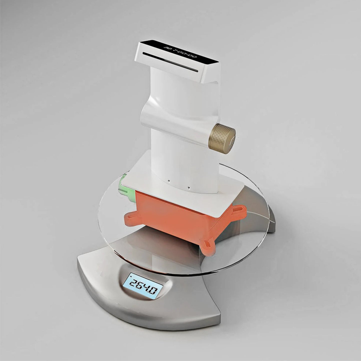 Wandarmatur in Gun-Grey mit LED-Display - Apoletta