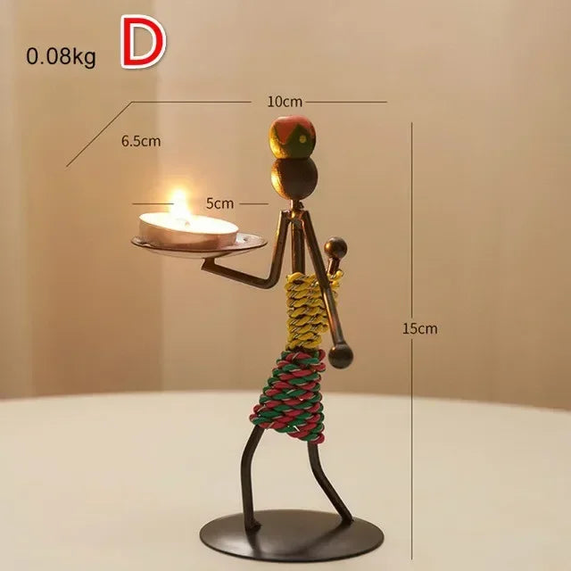 Vintage Eisen-Kerzenständer (Handgemacht) - Apoletta