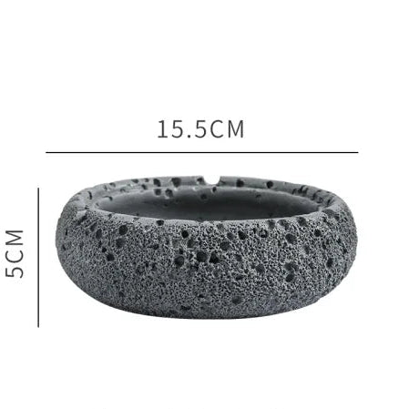 Zement Astronauten-Aschenbecher mit Deckel (Groß & Hitzebeständig) - Apoletta