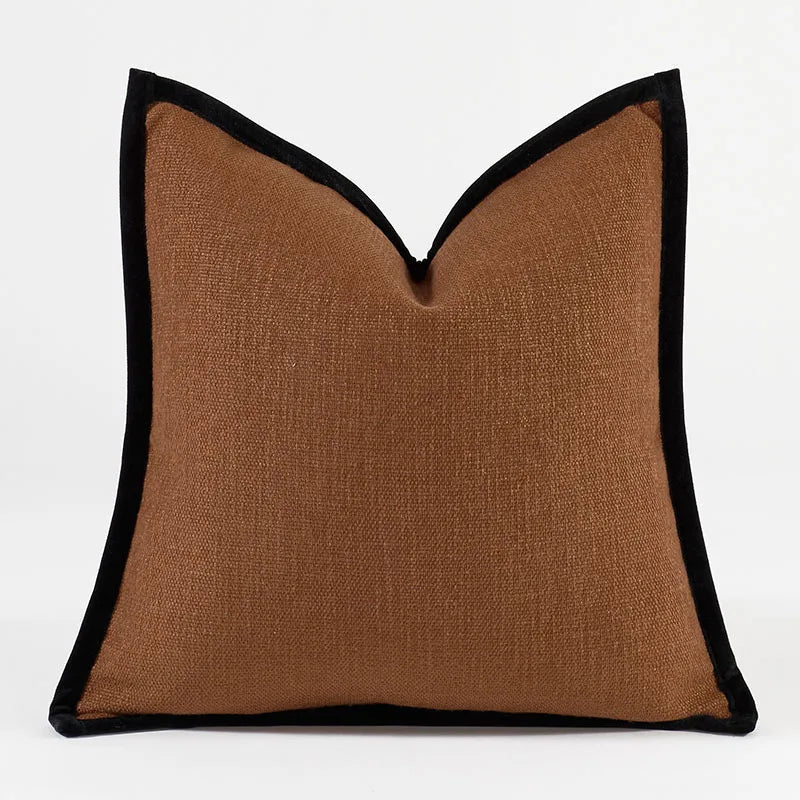 Luxuriöser Französischer Retro-Jacquard-Kissenbezug mit Rand - Apoletta