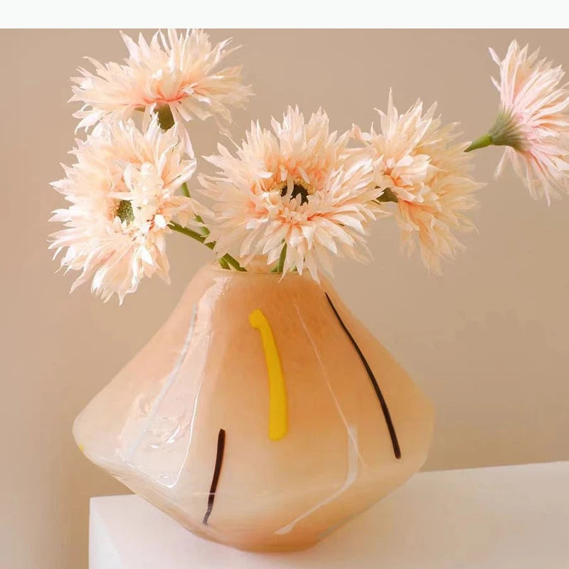 Geometrische Glasvase für Hydrokultur & Deko