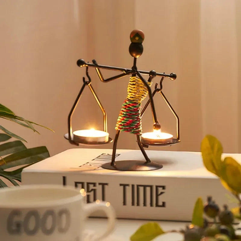 Vintage Eisen-Kerzenständer (Handgemacht) - Apoletta