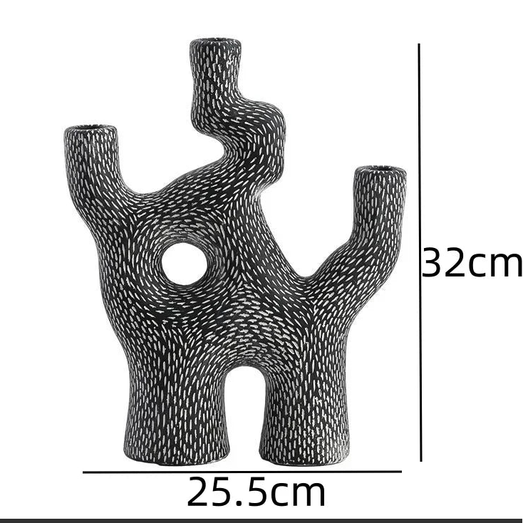Abstrakter "Alien" Korallen-Kerzenständer – Kreatives Ornament - Apoletta