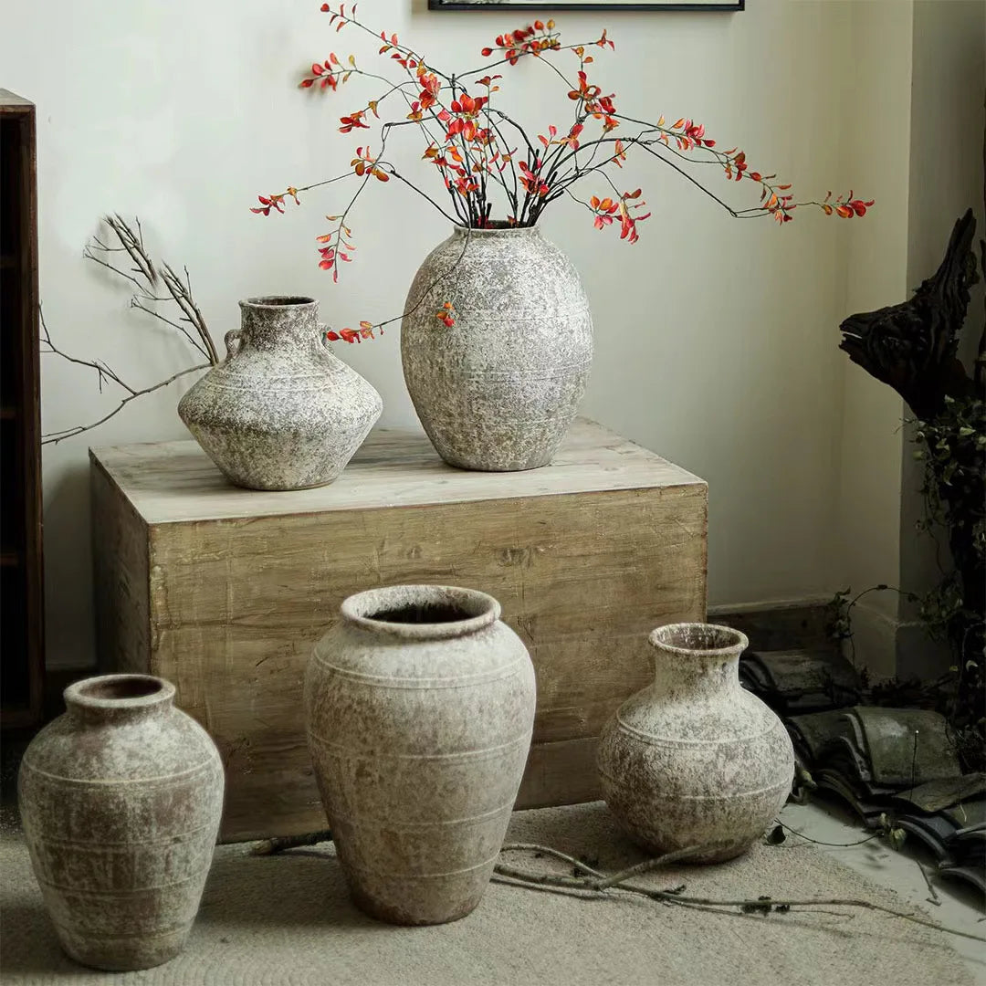Retro Keramikvase im Wabi-Sabi Stil - Apoletta