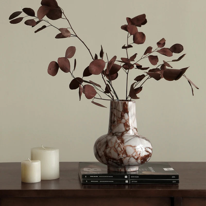 Italienische Calacatta-Marmorvase für die Heimdekoration - Apoletta