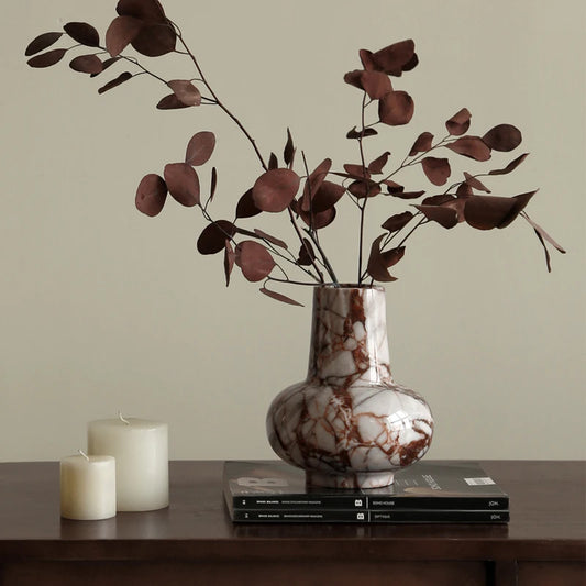 Italienische Calacatta-Marmorvase für die Heimdekoration - Apoletta