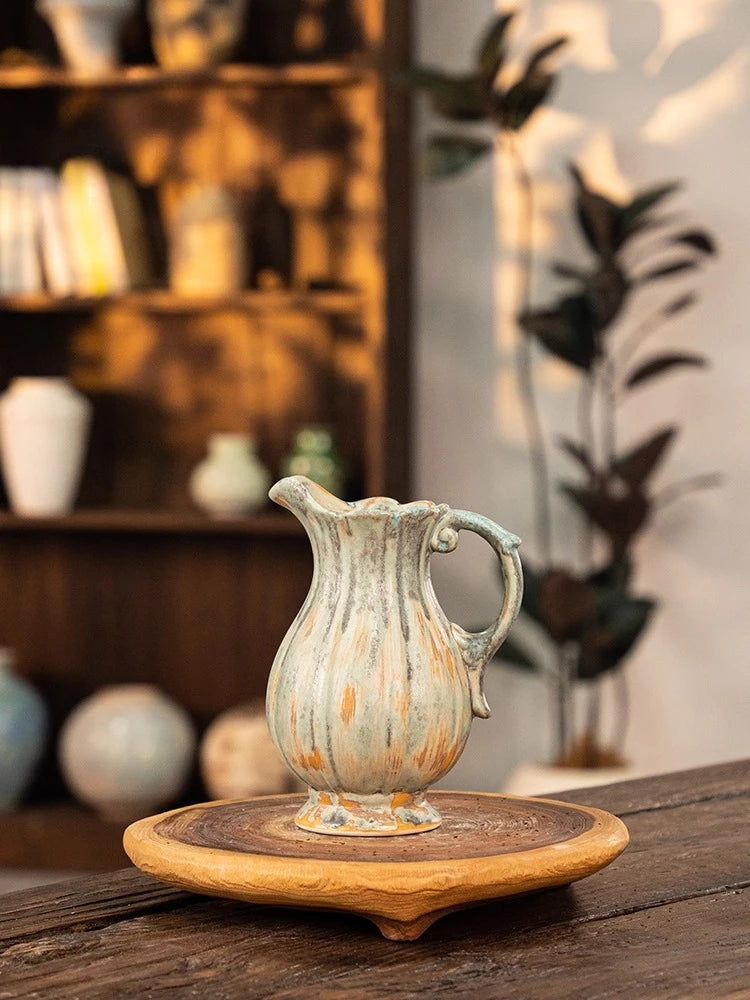 Blaue & Weiße Keramikvase mit Bewässerungsfunktion - Apoletta