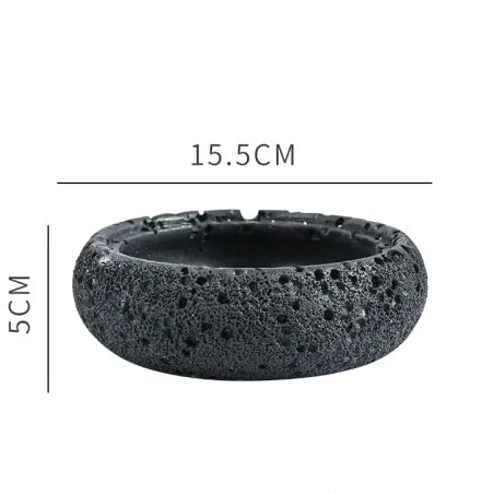 Zement Astronauten-Aschenbecher mit Deckel (Groß & Hitzebeständig) - Apoletta