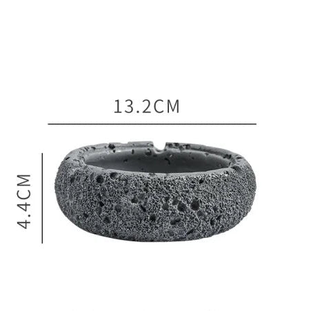 Zement Astronauten-Aschenbecher mit Deckel (Groß & Hitzebeständig) - Apoletta