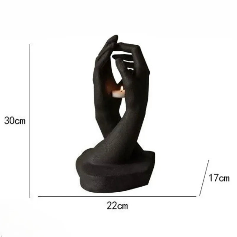 Moderner Kerzenhalter in Hände-Form - Apoletta