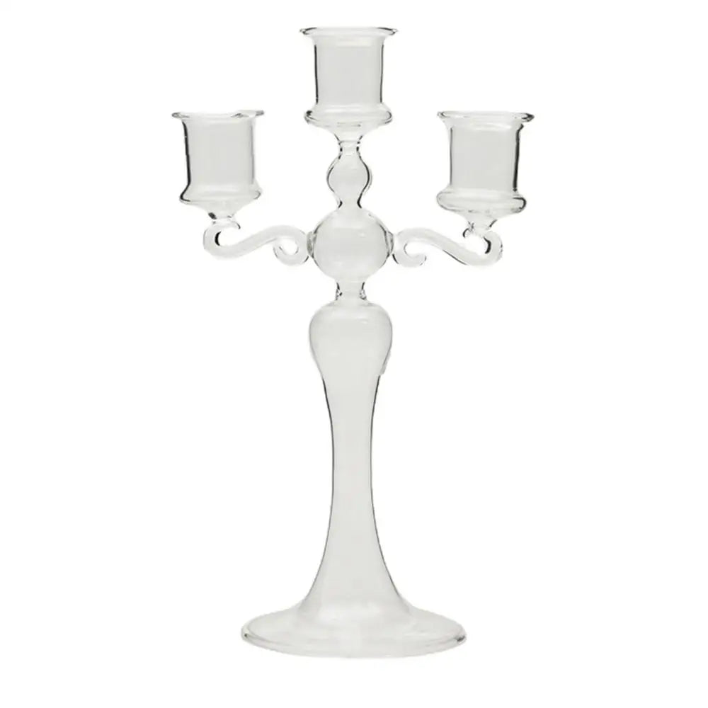 3-armiger Retro Glas-Kerzenhalter - Apoletta