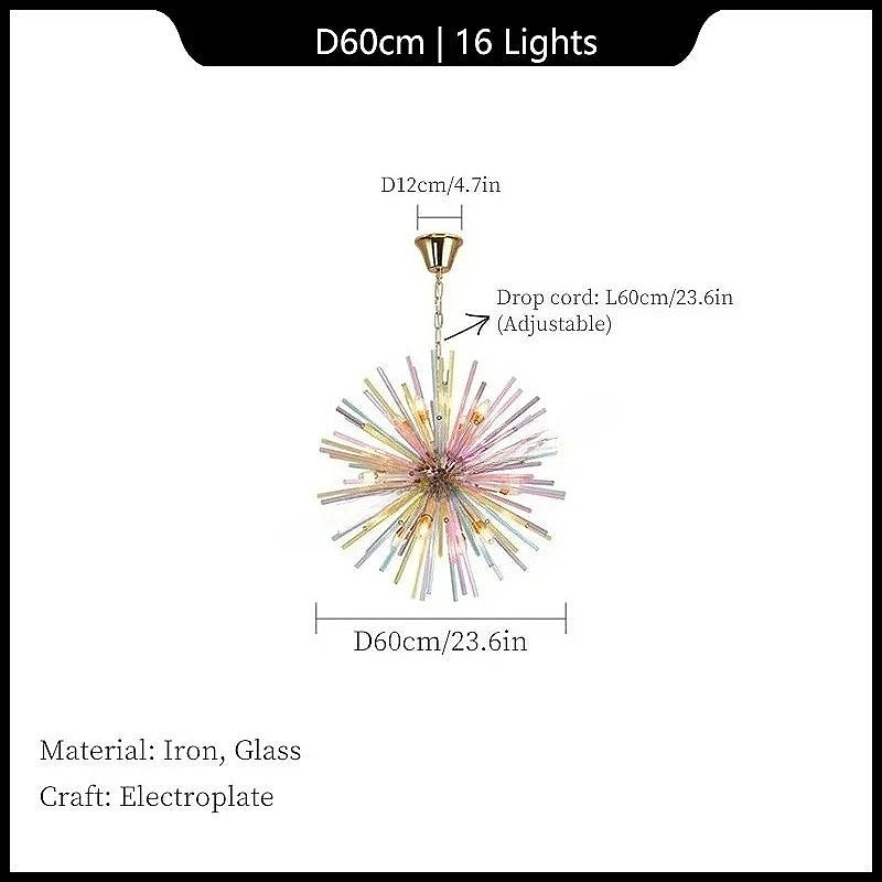 Moderne Löwenzahn-Pendelleuchte (Kronleuchter) - Apoletta