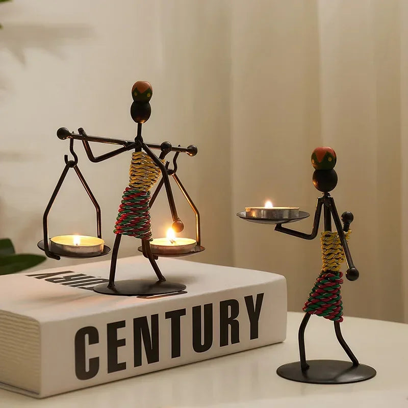 Vintage Eisen-Kerzenständer (Handgemacht) - Apoletta