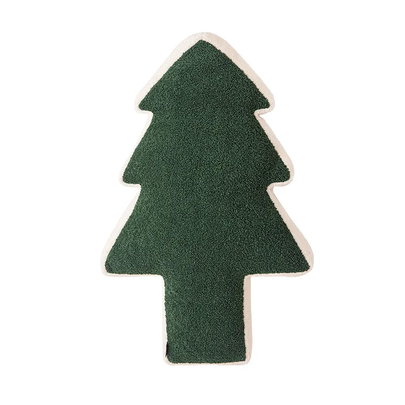 Amerikanisches Weihnachtsbaum-Plüschkissen (Rot-Grün) - Apoletta