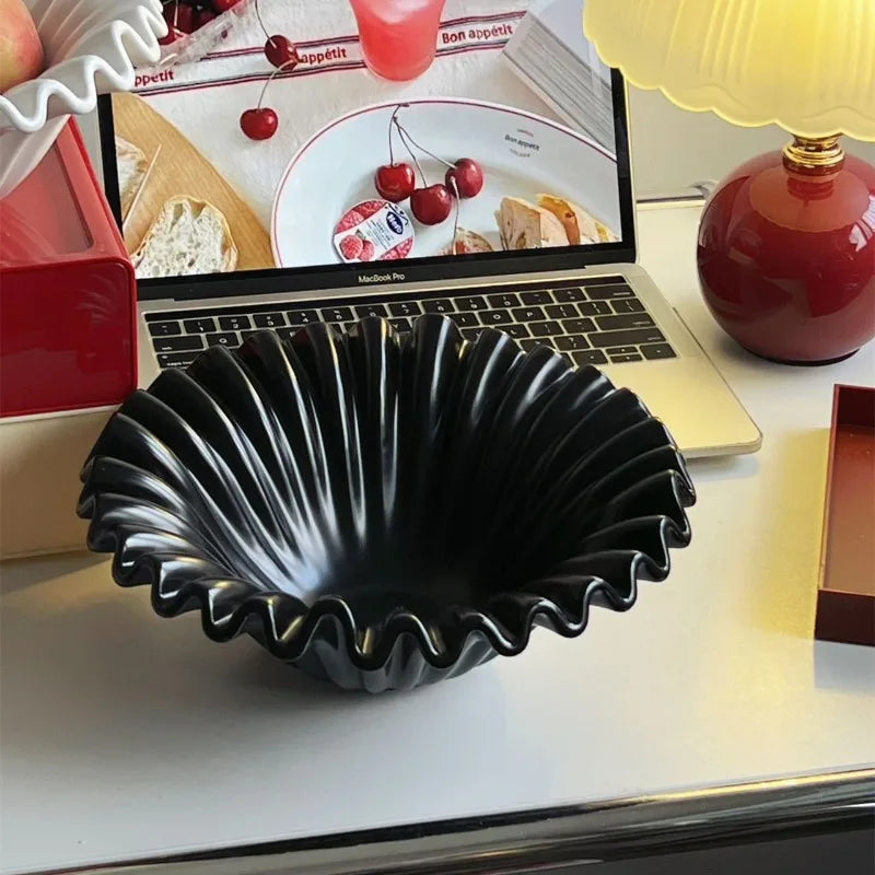 Modernes Keramik-Ablagefach mit Wellendesign - Apoletta