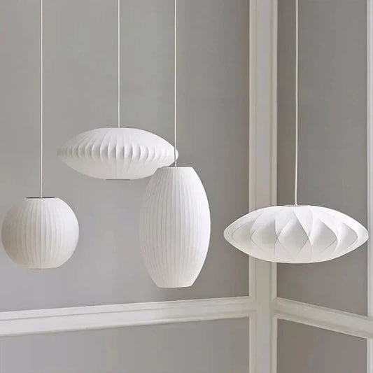 Stoff-Hängeleuchte im Zen-Laternen-Stil