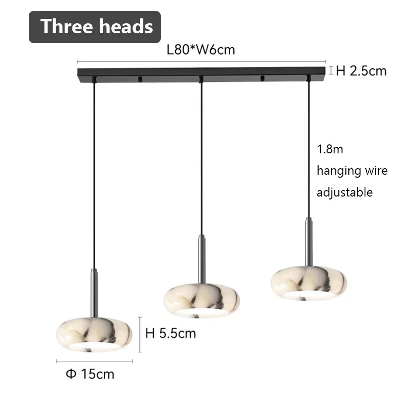 Nordische Hängelampe aus Marmor - Apoletta
