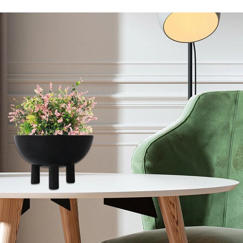 Minimalistische Halbkugel-Vase aus Kunstharz – Modernes Dekor - Apoletta