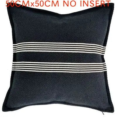 Luxuriöser Kissenbezug (Dicke Textur) mit geometrischer Stickerei - Apoletta