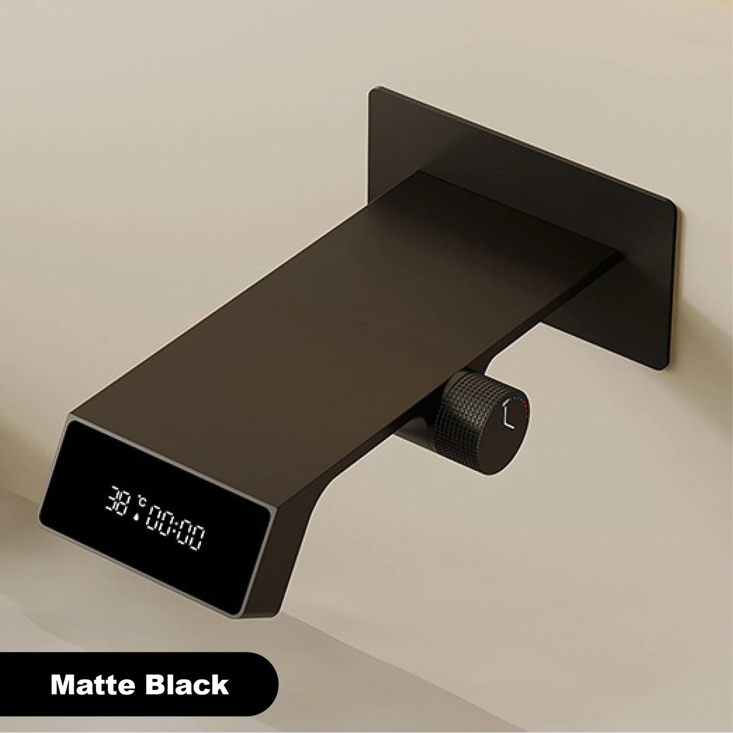 Wandarmatur in Gun-Grey mit LED-Display - Apoletta