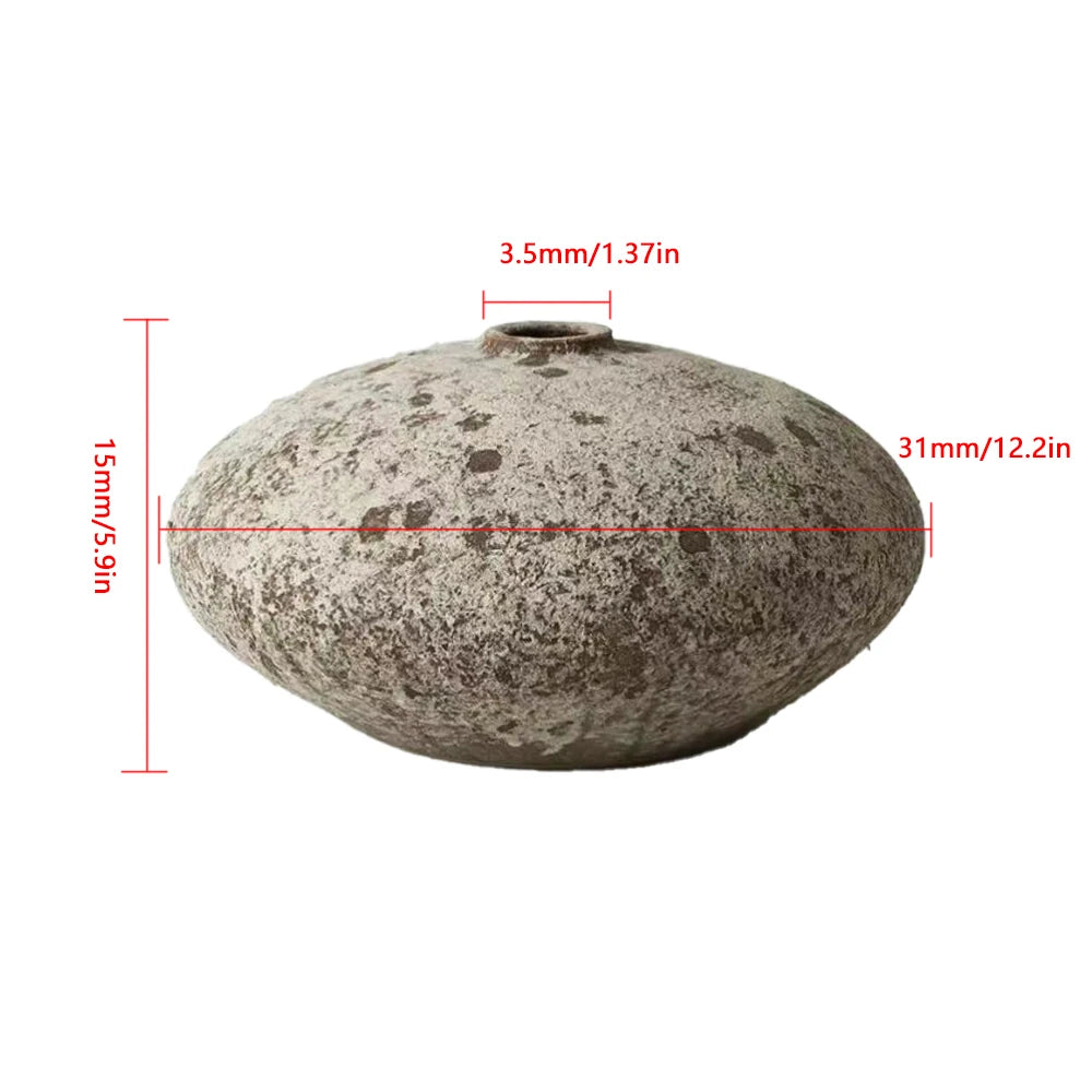 Retro Keramikvase im Wabi-Sabi Stil - Apoletta