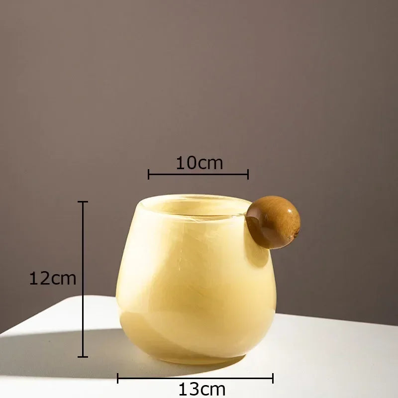 Bunte Glasvase im Süßigkeiten-Stil – Ästhetisches Dekor