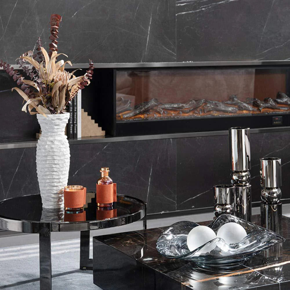 Moderne Skandinavische Marmorvase – Volakos Weiß (Luxus-Dekor) - Apoletta