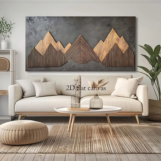 Nordische Wandkunst: Abstrakte Berge