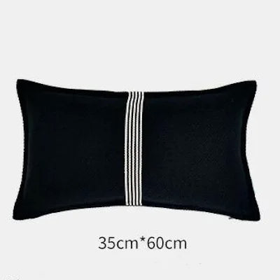 Luxuriöser Kissenbezug (Dicke Textur) mit geometrischer Stickerei - Apoletta