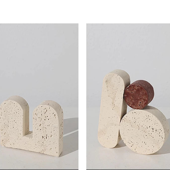 Retro Buchstützen in Höhlenstein-Optik - Apoletta