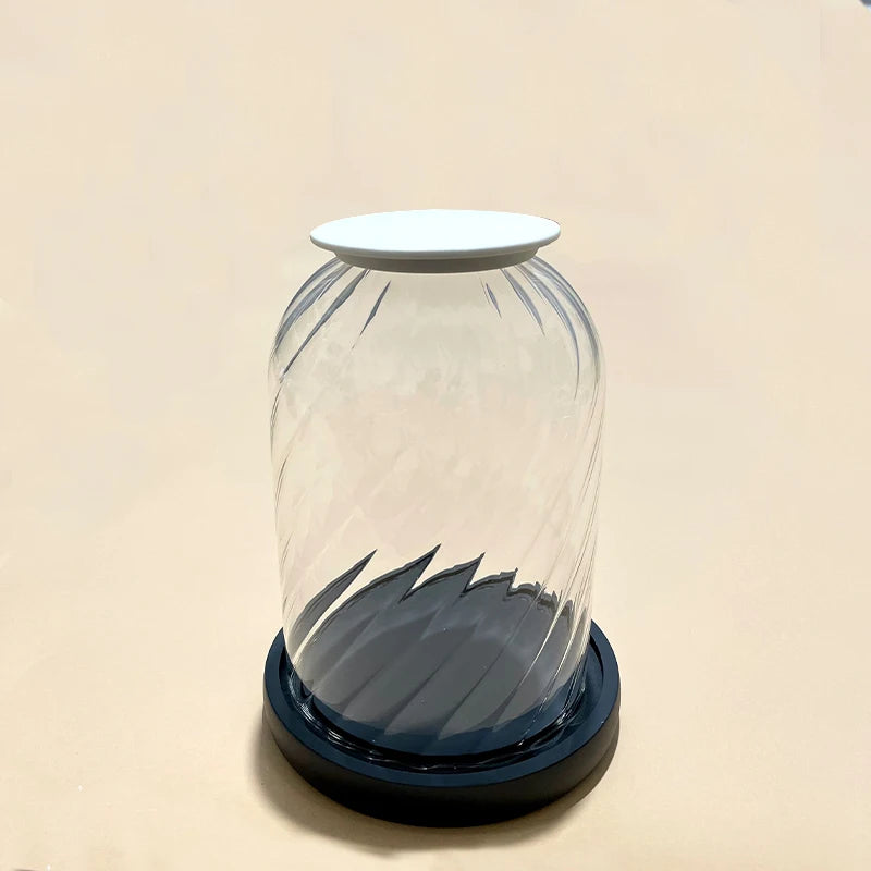 Designer-Kerzenhalter mit Glasabdeckung - Apoletta